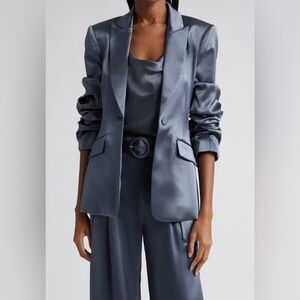 Cinq à Sept Cheyenne Satin Blazer